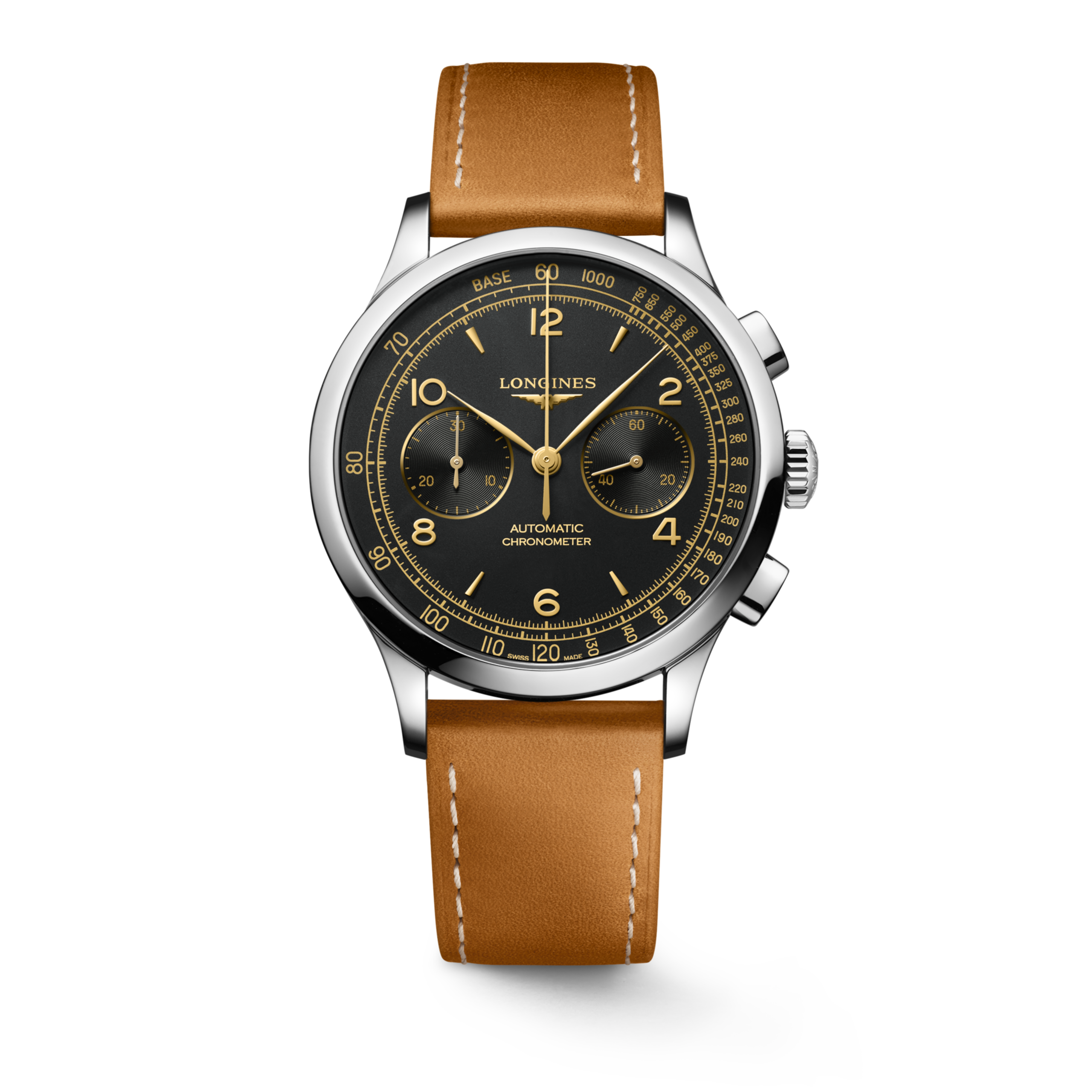 Longines RECORD CHRONOGRAPH Automatic Stainless steel Watch - L2.921.4.56.2