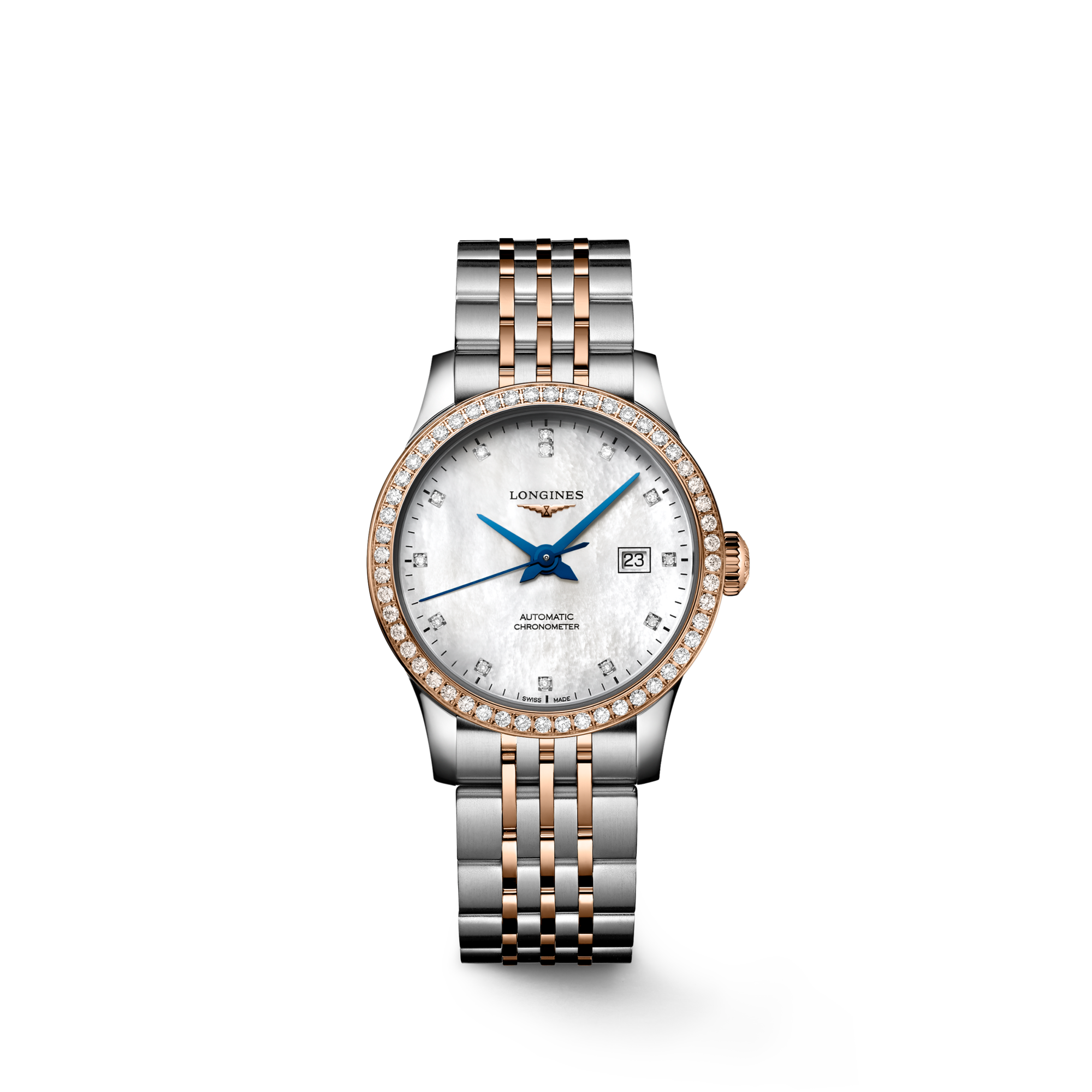 Longines ladies watch rose gold best sale