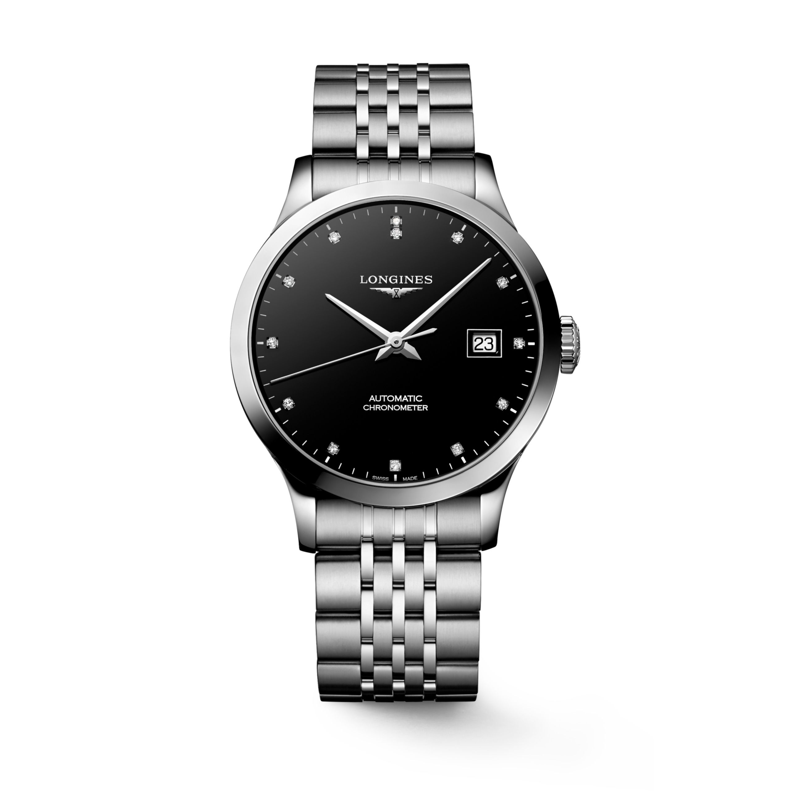 Longines RECORD Automatic Stainless steel Watch - L2.820.4.57.6