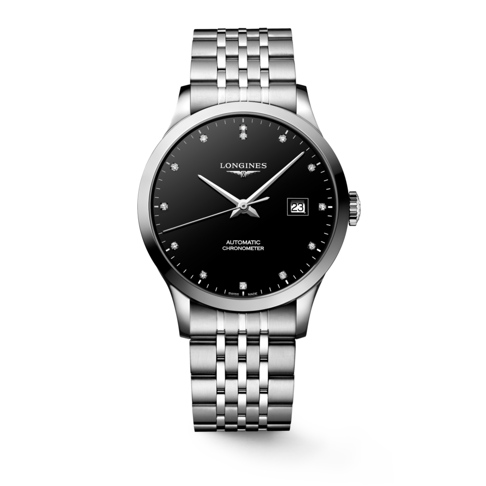 Longines Record Laque noire polie - L2.821.4.57.6