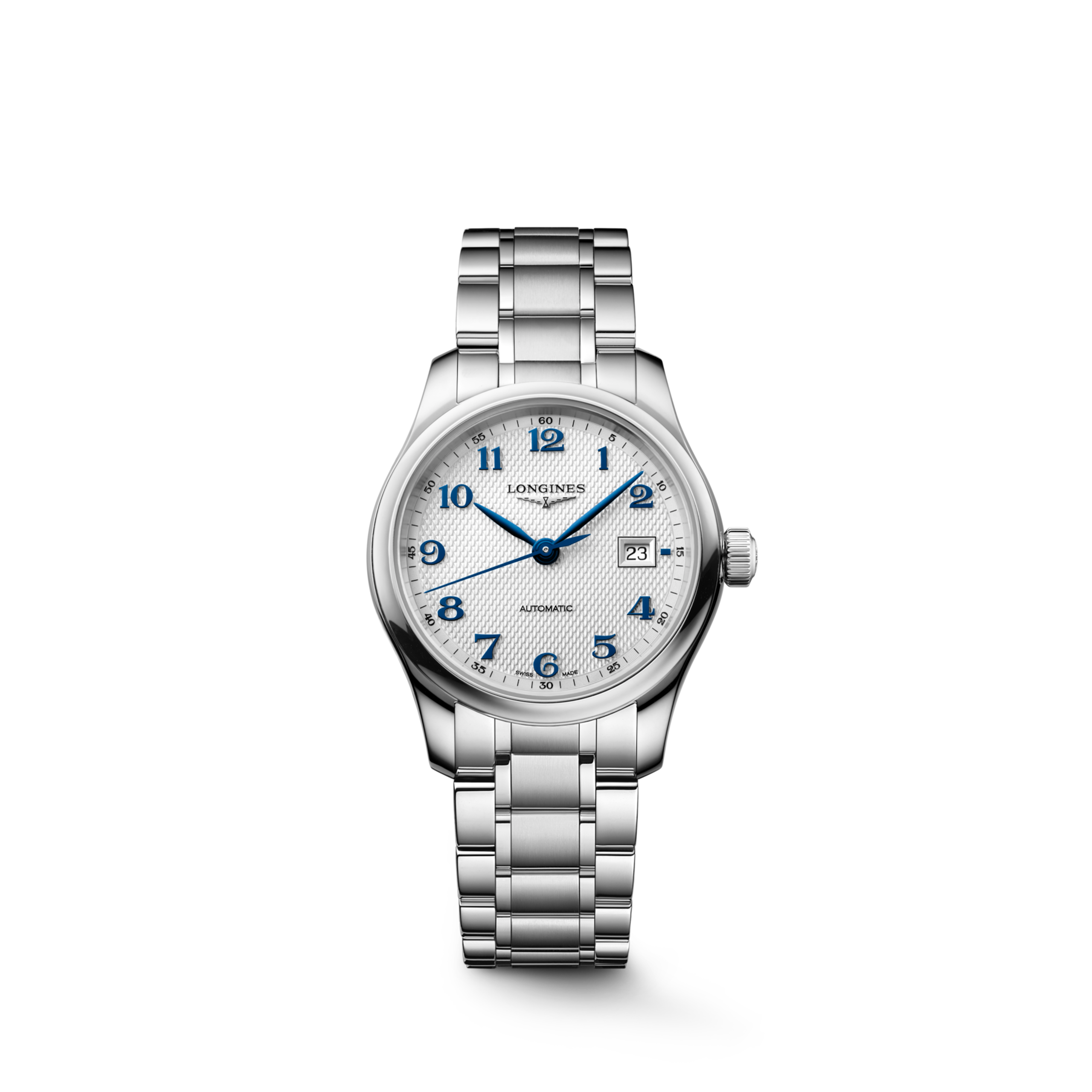 THE LONGINES MASTER COLLECTION L2.449.4.73.6 Automatic, Stainless steel, Silver "barleycorn", Bracelet Watch - Watch soldier