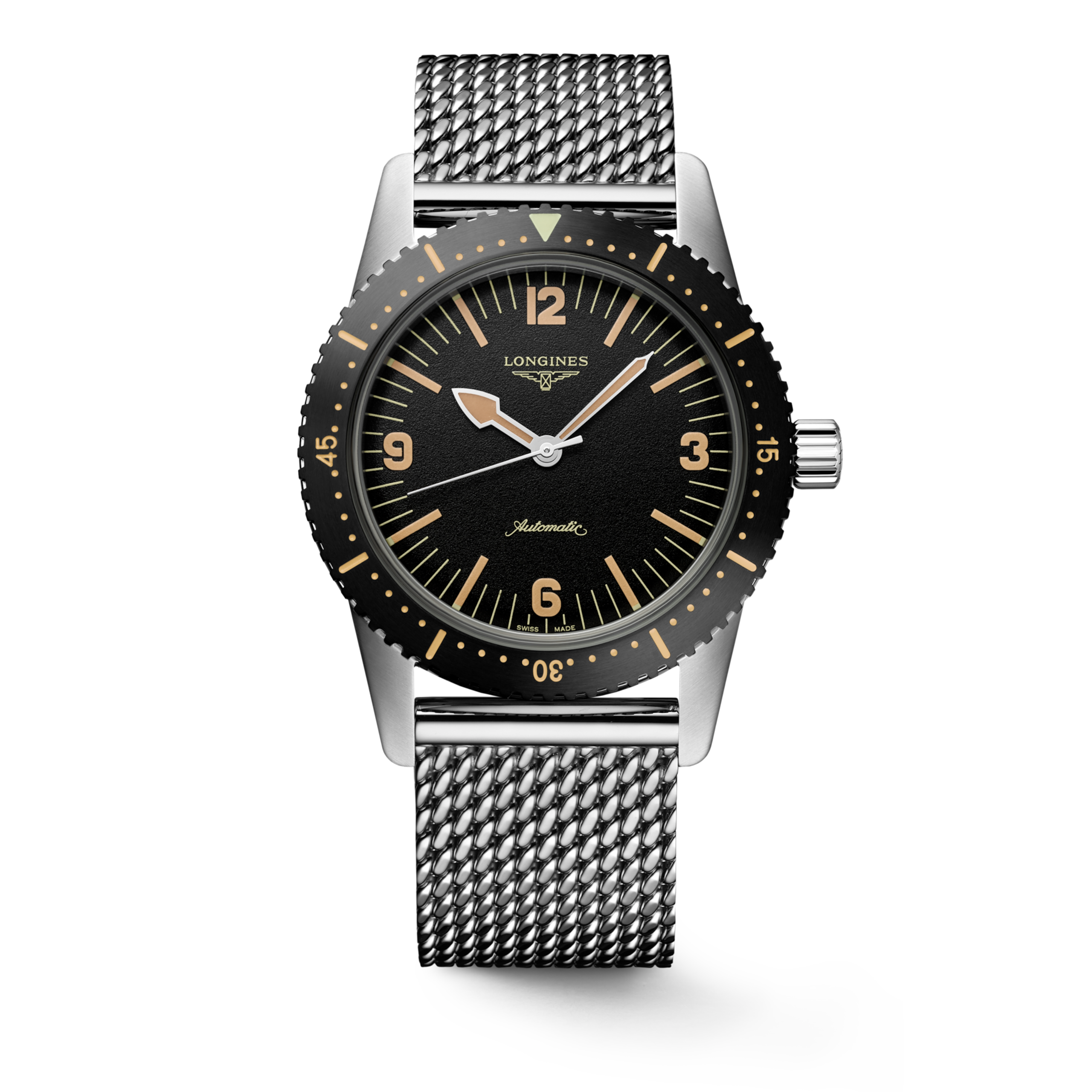 Longines 復刻潛水腕錶 自動上鏈機械機芯 不鏽鋼 Watch - L2.822.4.56.6