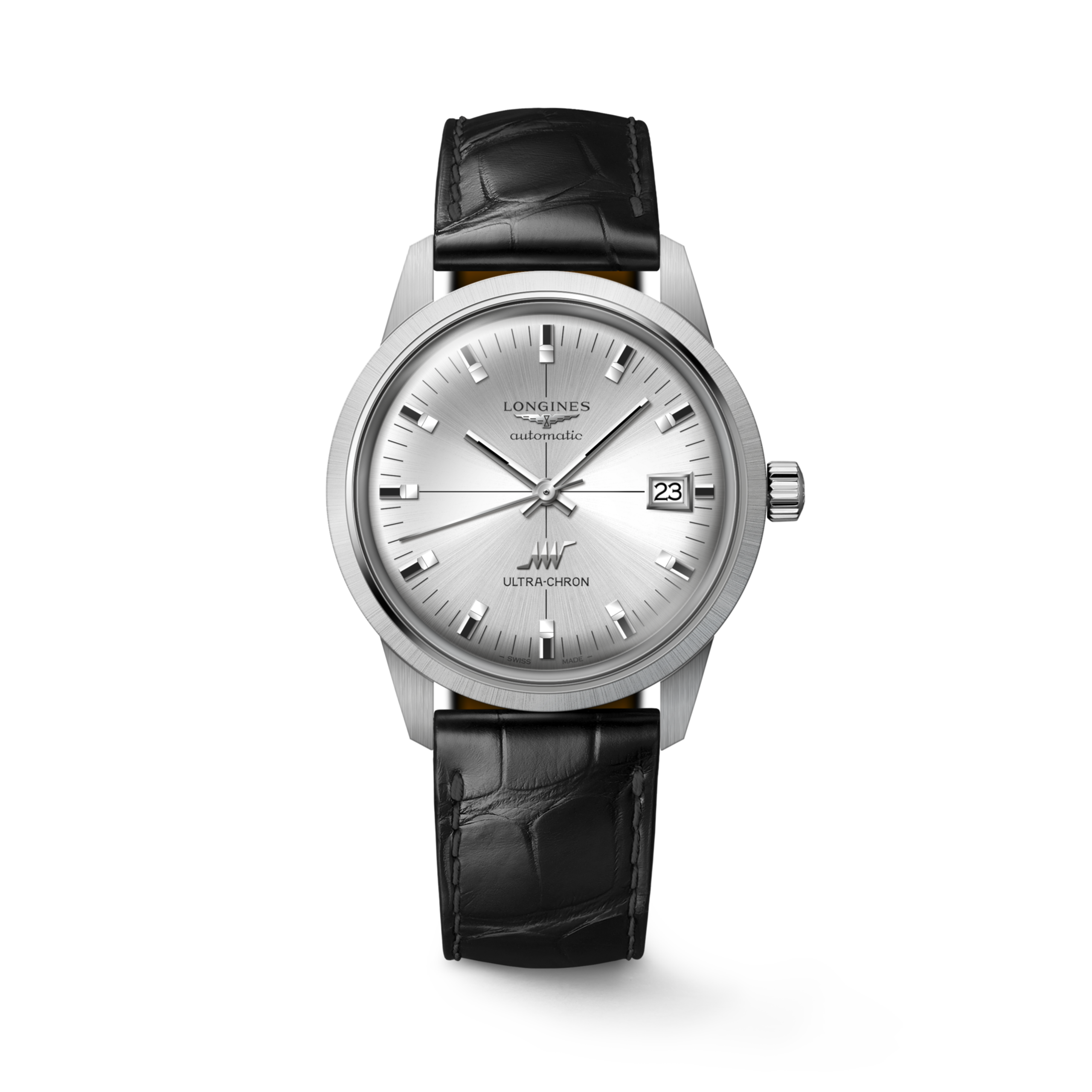 Longines ULTRA CHRON CLASSIC automatic stainless steel Watch - L2.537.4.72.2