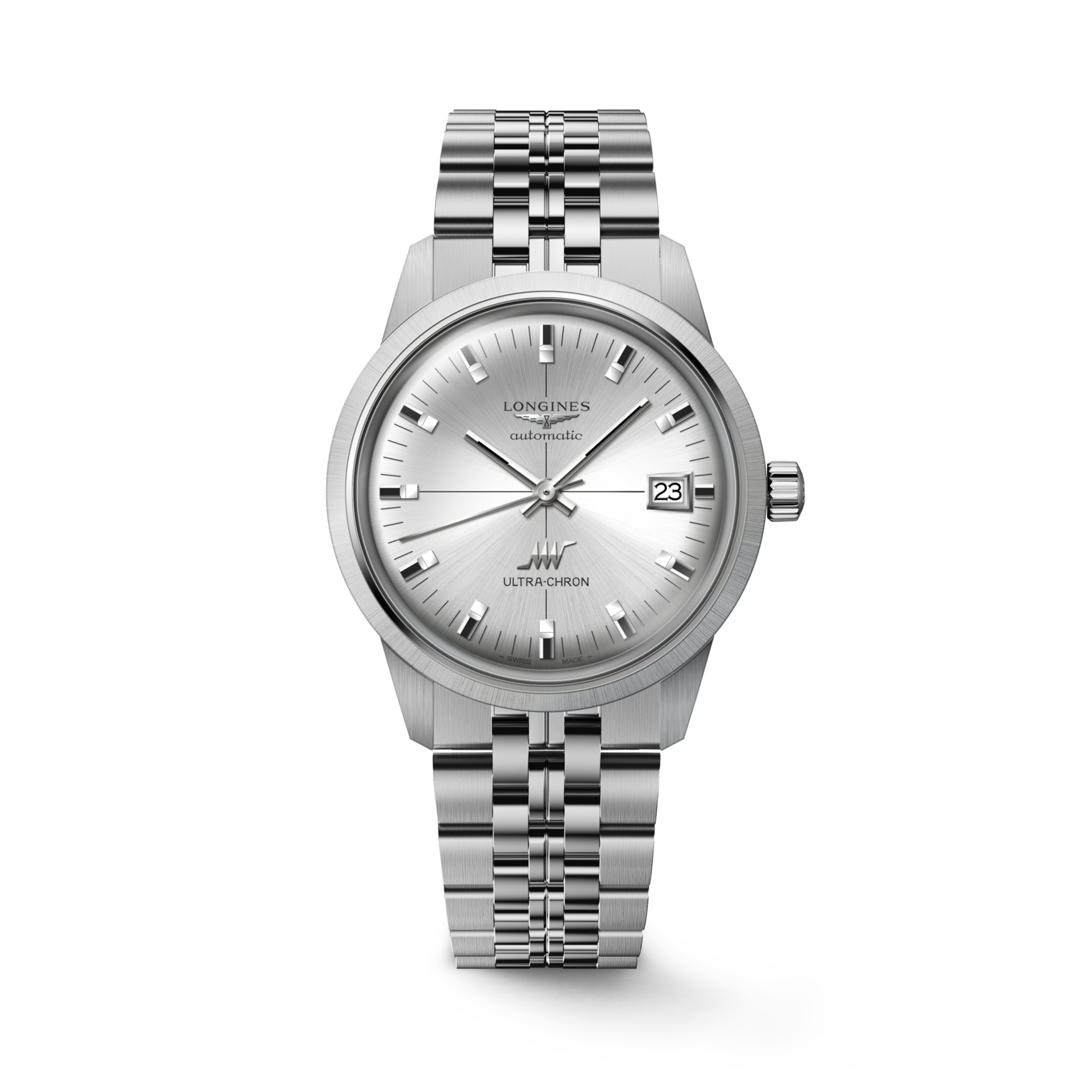 Longines ULTRA CHRON CLASSIC automatic stainless steel Watch - L2.537.4.72.6