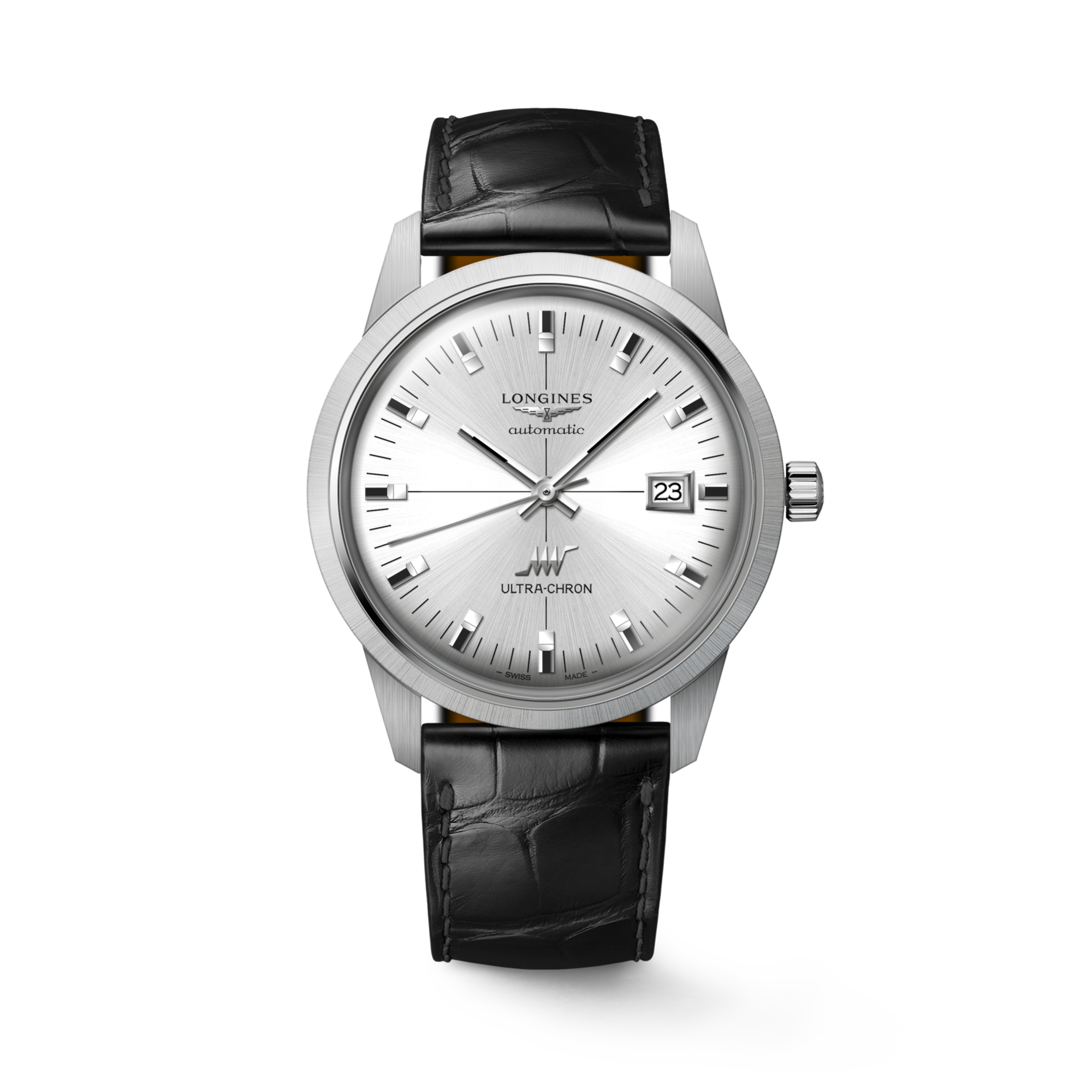 Longines ULTRA CHRON CLASSIC automatic stainless steel Watch - L2.937.4.72.2
