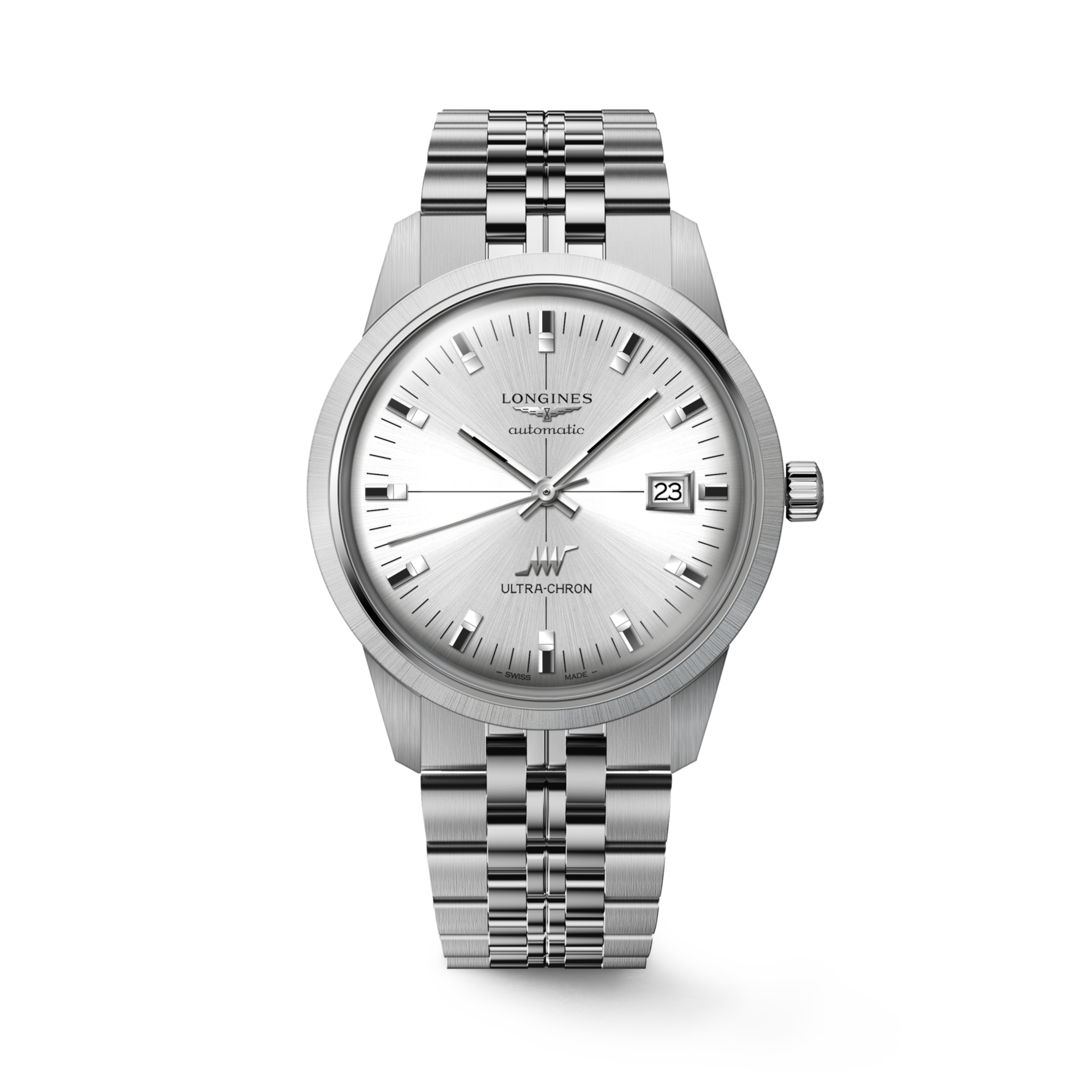 Longines ULTRA CHRON CLASSIC automatic stainless steel Watch - L2.937.4.72.6